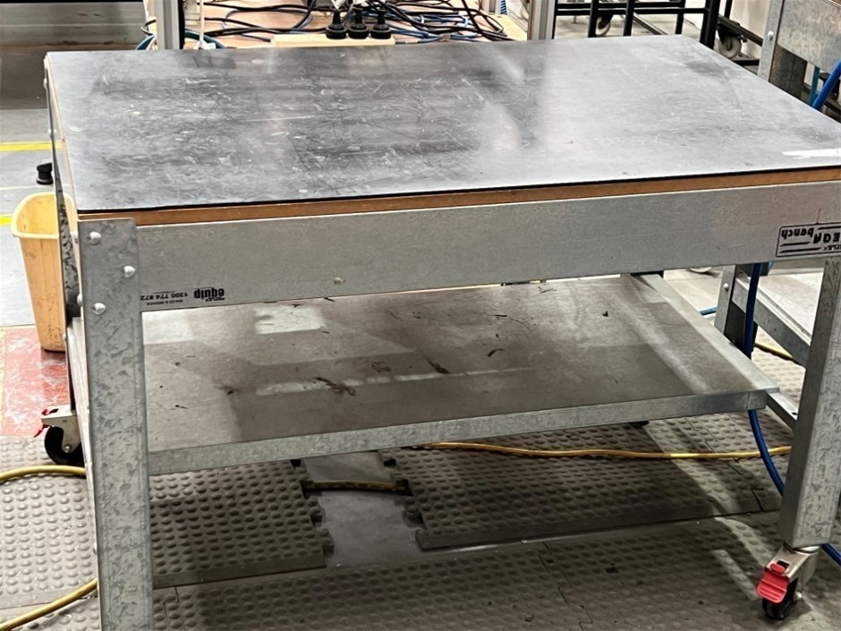 Mobile mega bench, heavy duty undershelf, Reflex Auction (0557-3024591 ...