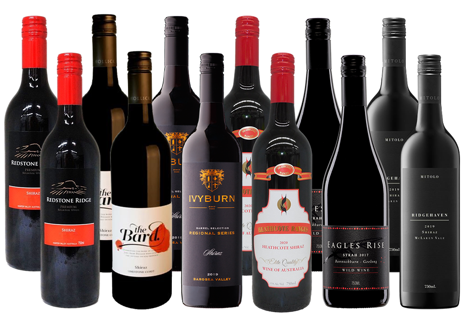 Mixed Aussie Shiraz Pack #5 (12x 750mL)