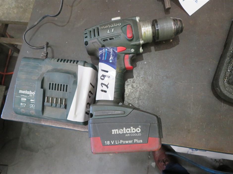 Metabo LT 18V Cordless Drill with Battery and Charger Auction (1291 ...