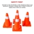 4pcs 45cm Road Traffic Overlap Parking Emergency Safety Cone