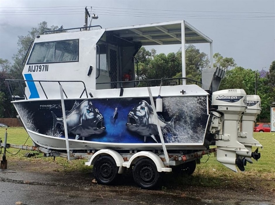 5.45m Alloy Power Catamaran Dual 115 HP Engines