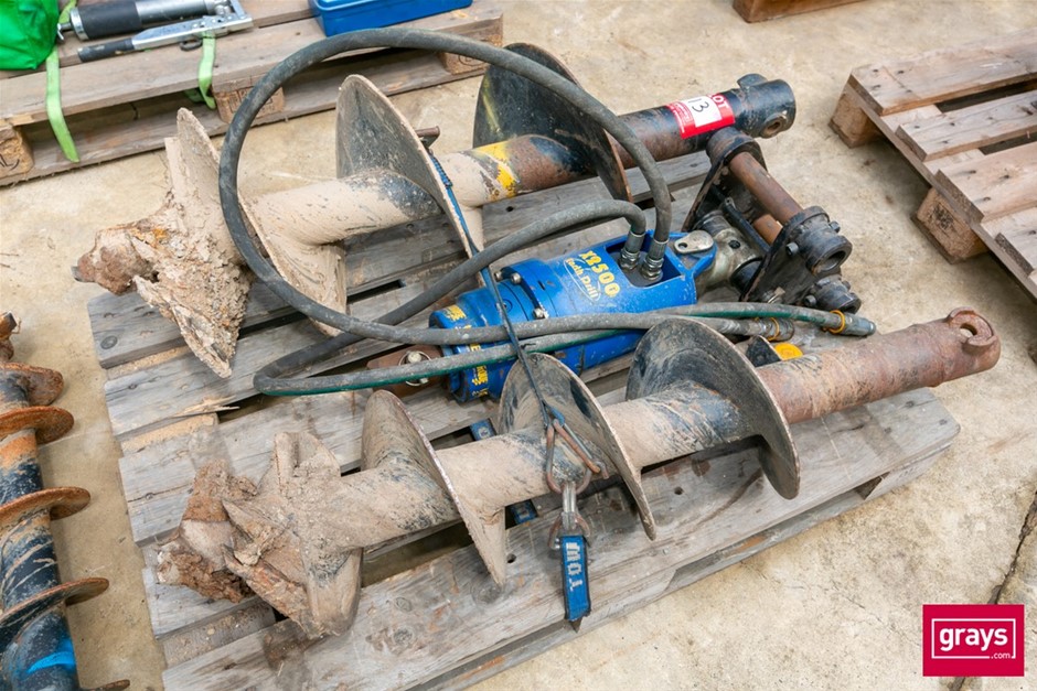 Earth Drill Excavator Auger Attachment Auction (00135051754) Grays