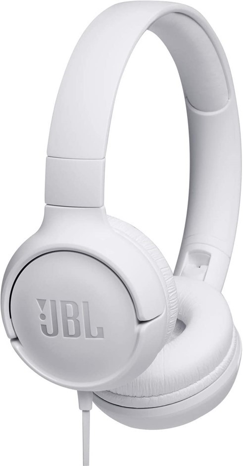 JBL Tune 500 Wired ON Ear Headphones White. Buyers Note - Discount Freight