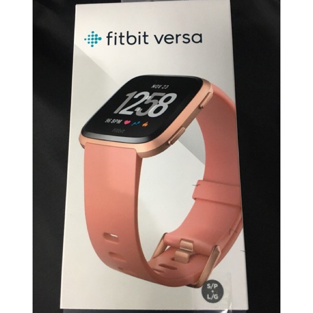 Bundle of 2 x Fitbit Versa 1st Gen Smart Watch Peach Rose Gold