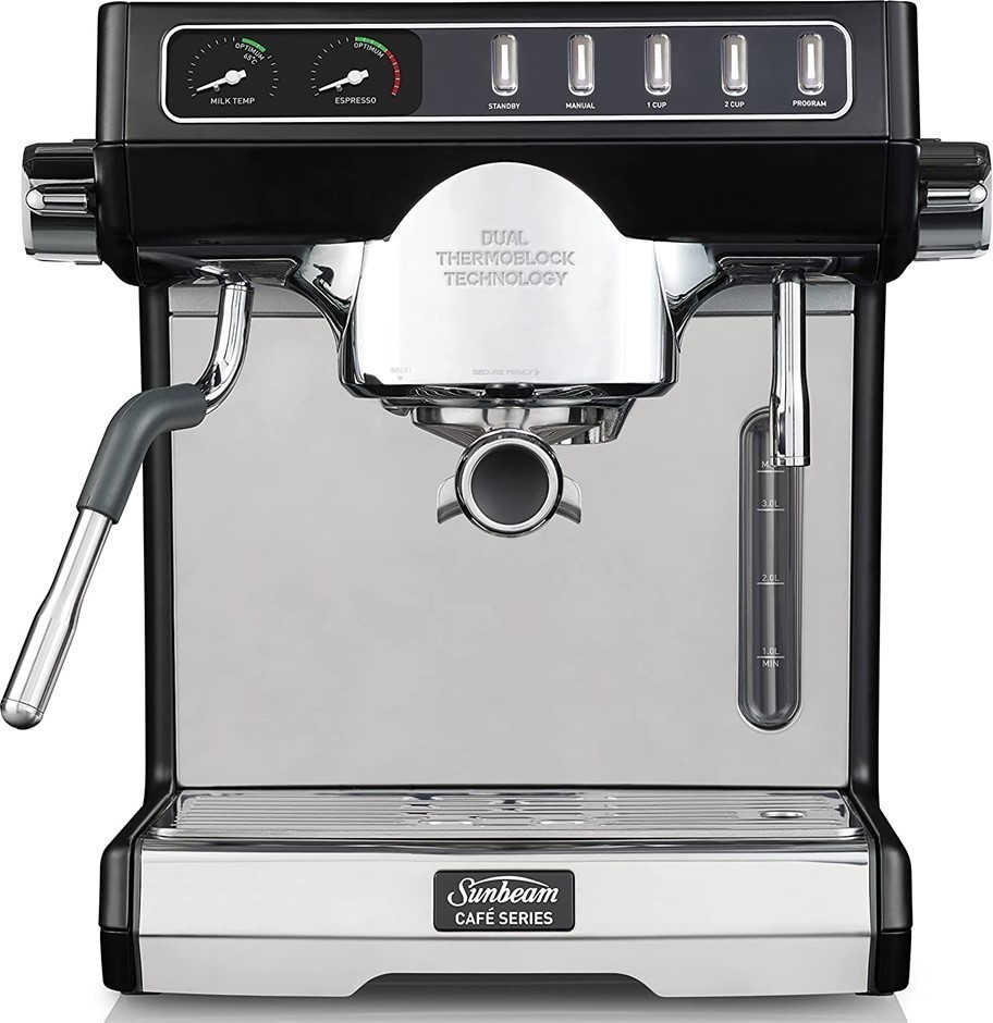 SUNBEAM Cafe Series Duo Manual Espresso Machine, Dual Thermoblock