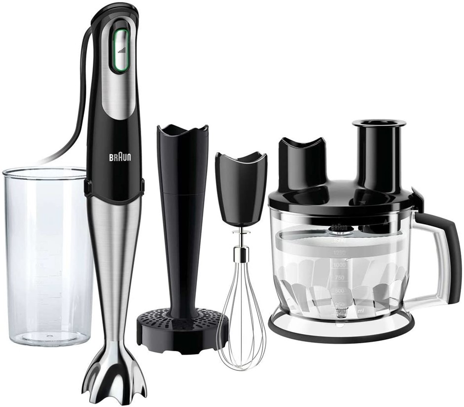 BRAUN MultiQuick 7, Hand Blender & Food Processor, MQ 777, Colour: Black.