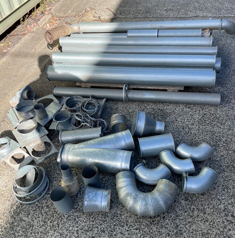 GALVANISED STEEL ROUND DUCTING Auction (00175052165) Grays Australia