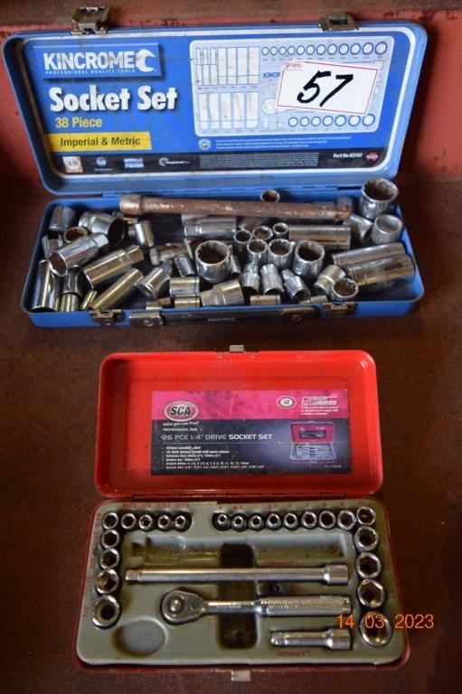 Kincrome Incomplete Socket Set with SCA Socket Set Auction (0057 ...
