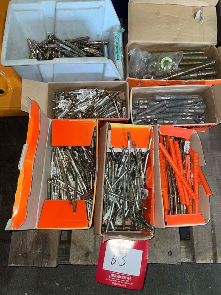 Large Qty Ramset Masonary Bolts