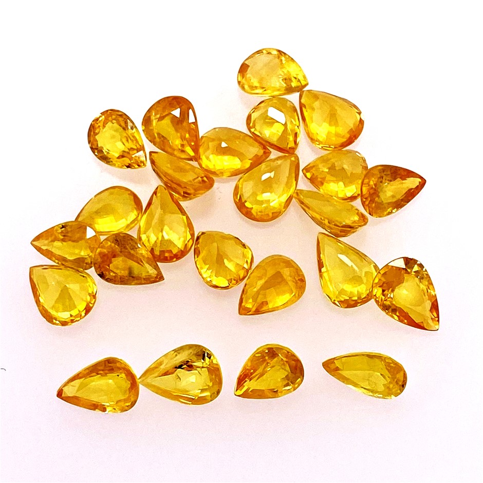 A Parcel of Loose Sapphire, 25.52ct in Total Auction (00012551176