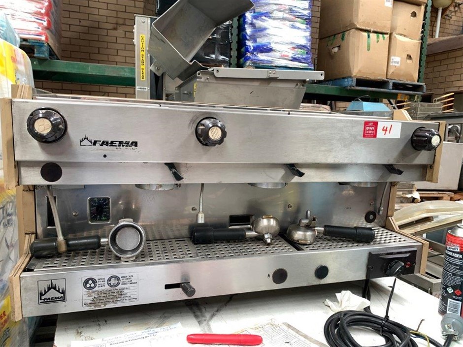Faema 3 Group Coffee Machine Auction (00413024987) Grays Australia