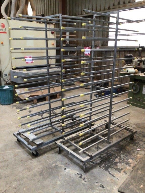 2 x Double Sided Single Rack Trolleys Auction (0167-7044152) | Grays ...