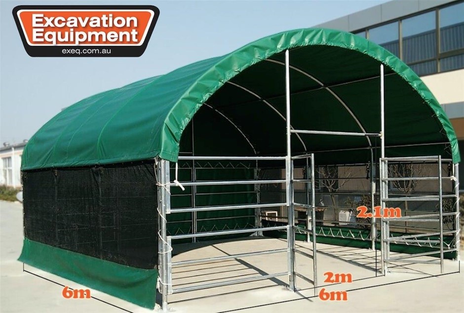 Unused 2023 6m x 6m Enclosed Shelters - Toowoomba