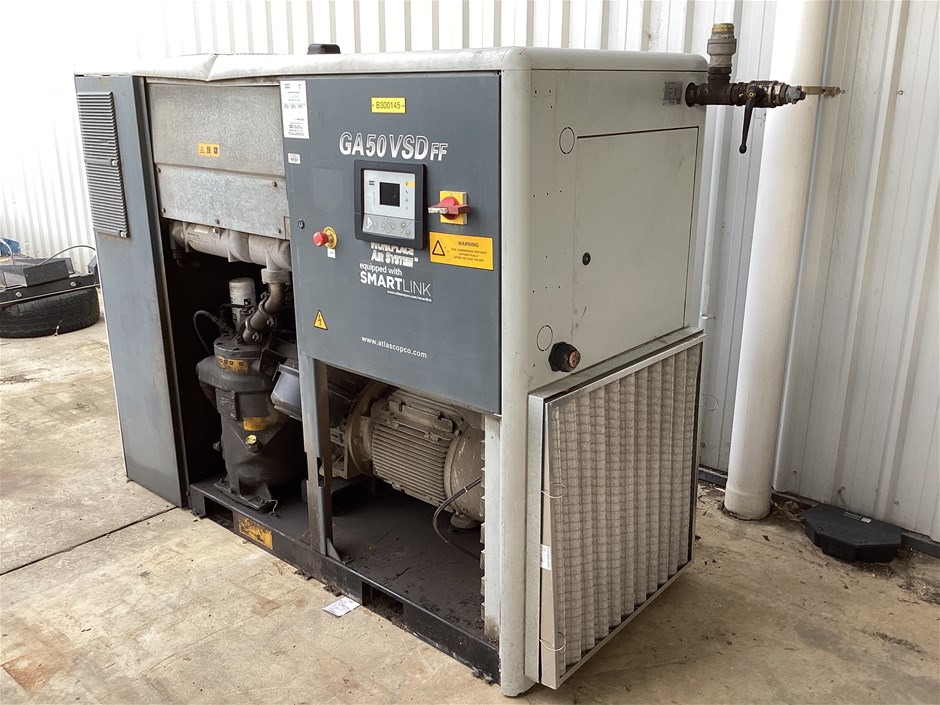 Atlas Copco Electric Air Compressor Auction (0092-8017123) | Grays ...