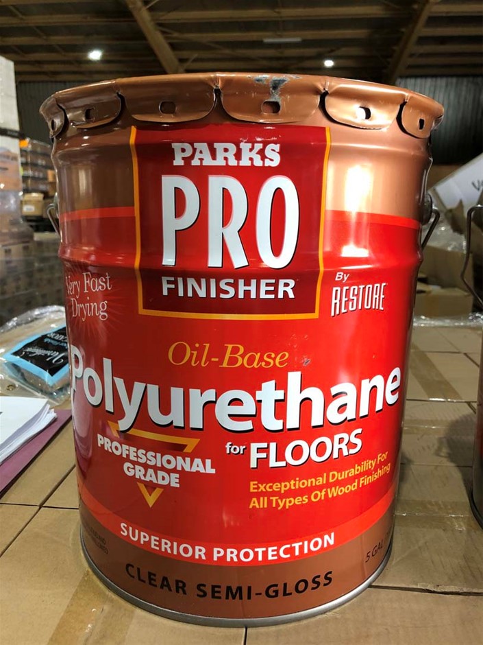 1 x 5Gal Polyurethane Floor paint Auction (02323025242) Grays Australia