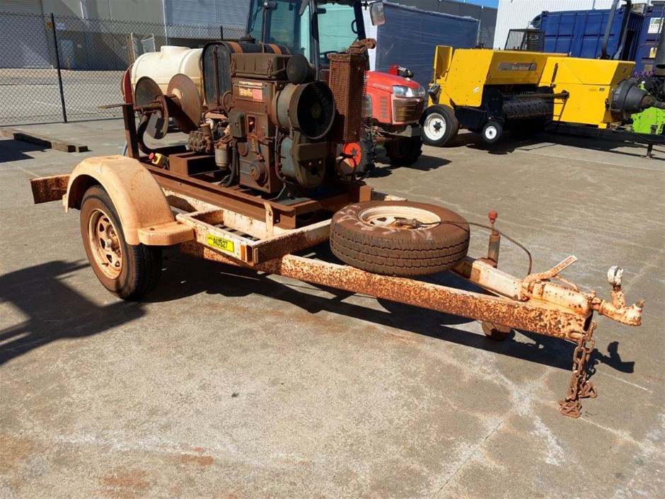 2011 WOMA High Pressure Water Cleaning Single Axle Plant Trailer