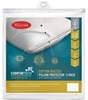 Pack of 2 x TONTINE Comfortech Cotton Quilted Pillow Protector, White.