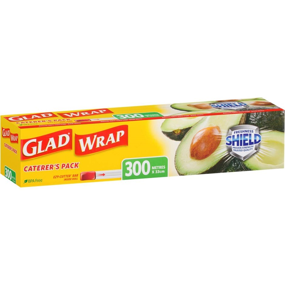 2 x GLAD Products, inc. 1 x Cling Wrap 300m x 33cm & 1 x Cooking Paper 120m