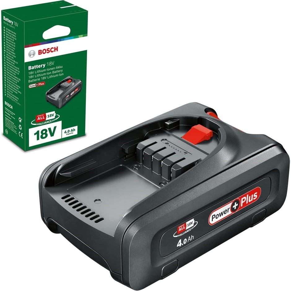 BOSCH 18V 4.0Ah Power Plus Lithium Ion Battery Pack, 1607A350T0.