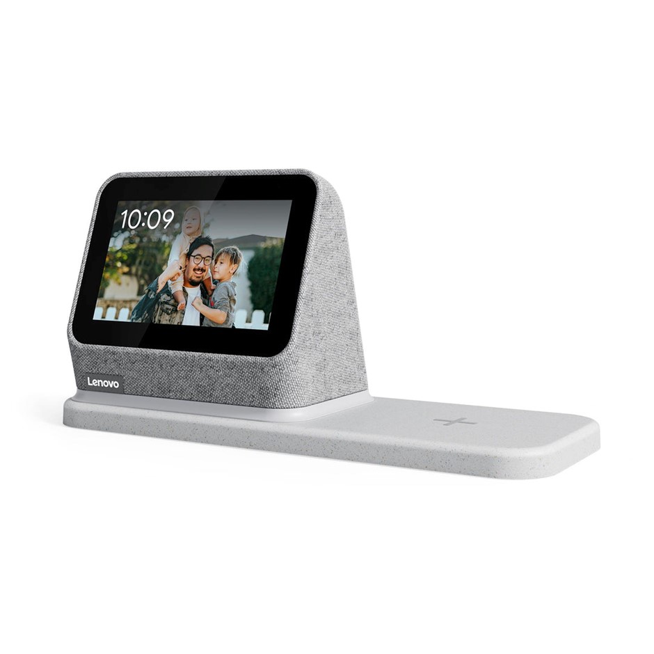 Lenovo Smart Clock (Gen 2) with Wireless Dock, Grey