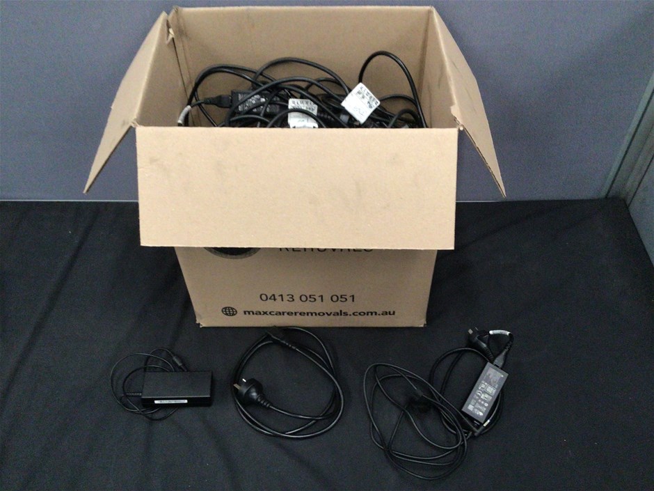 QTY of Assorted Laptop and Computer Power Cords Auction (01167044844