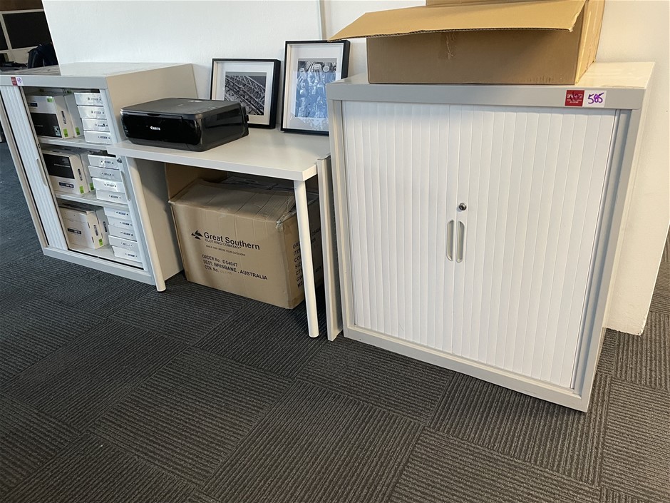 Assorted Furniture Incl 2 x TAMBOUR Stationery Concertina Doors Auction (0585