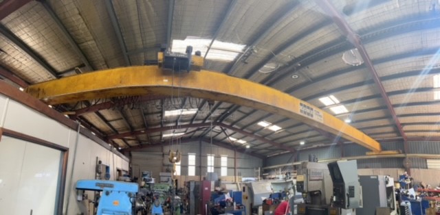 Kone Overhead Crane, Alpha Lathes, Milling Machines & More