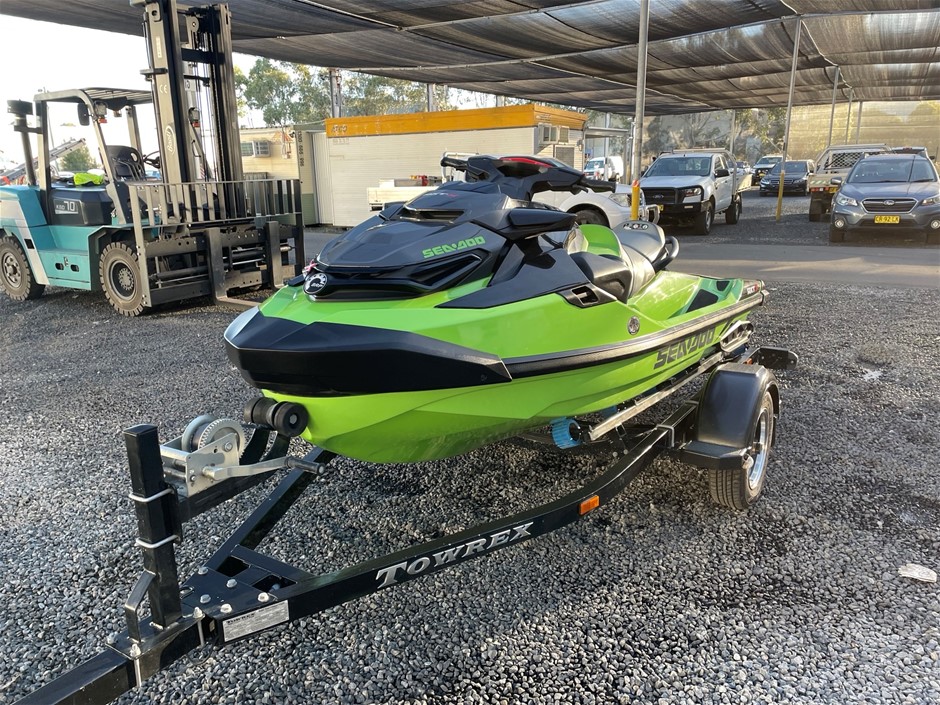 2020 SEADOO RXT 300XRS 97HRS, 2020 TOWREX TRAILER 