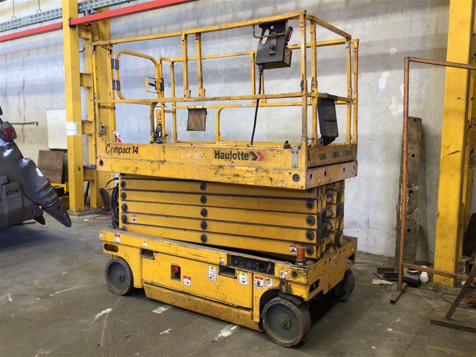 Haulotte Compact 14 Scissor Lift Auction (01027045128) Grays Australia