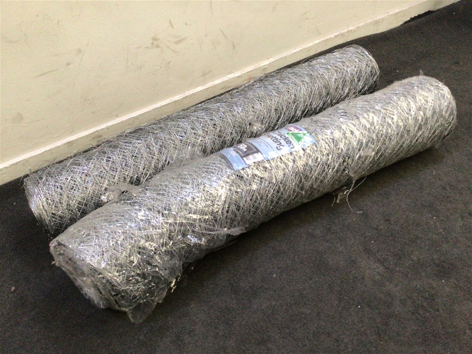 2 x Rolls Jack Chicken Netting Auction (0040-7045278) | Grays Australia