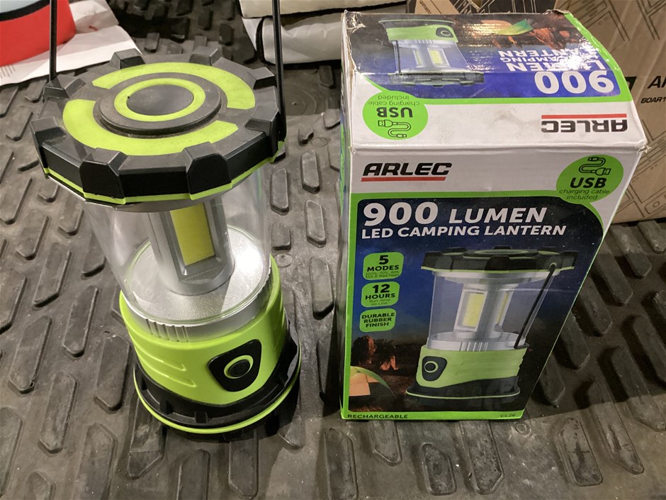 Arlec LED Battery Operated Camping Lantern, Qty x 2 Auction (0050
