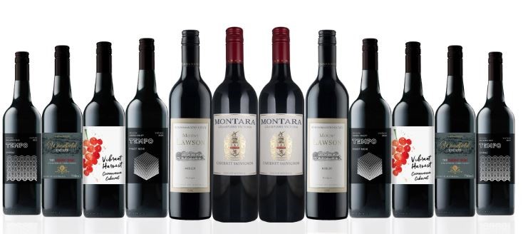 Premium Mixed Aussie Red Wine Dozen feat