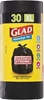 6 x GLAD 30pk Wavetop Tie Garbage Bags, 100cm x 78cm Size XL, Black. N.B: n