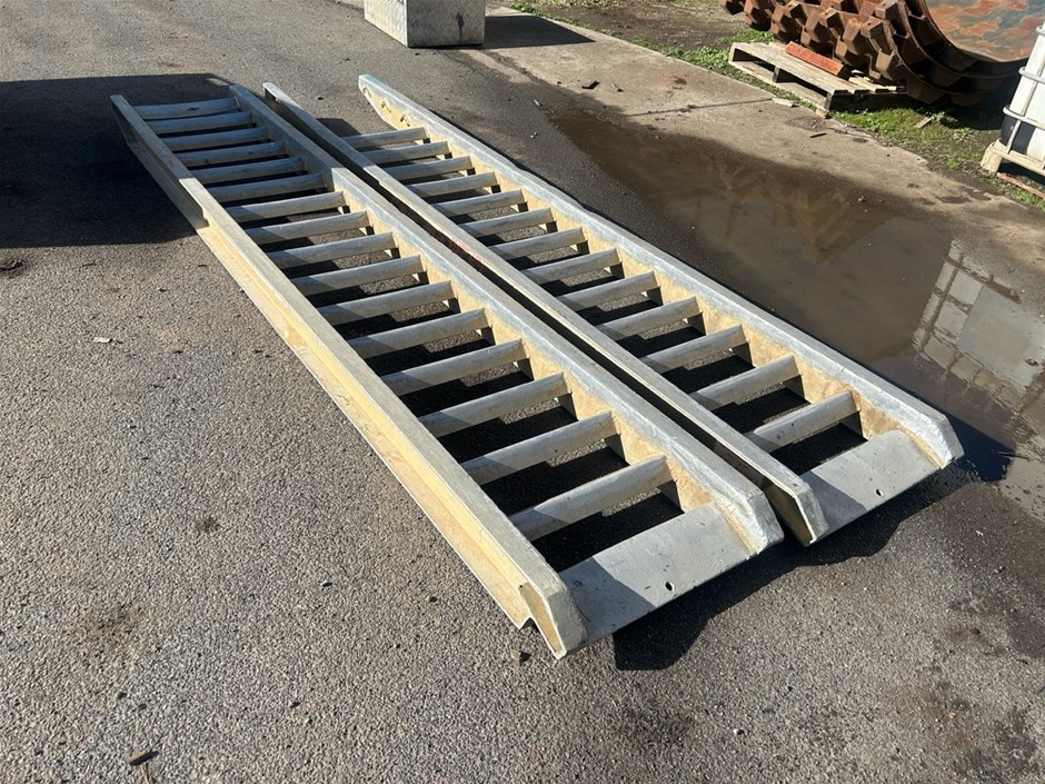 Set of Aluminium Fabricated Ramps Auction (0119-3025683) | Grays Australia