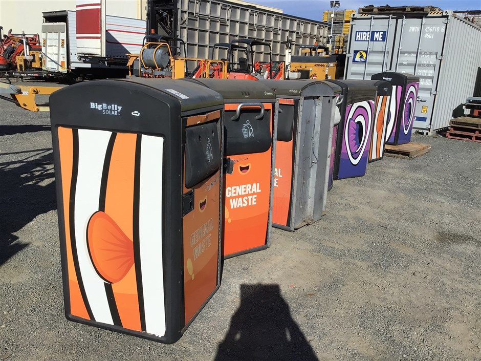 Unreserved Solar Compactor Bins & Display Fridge