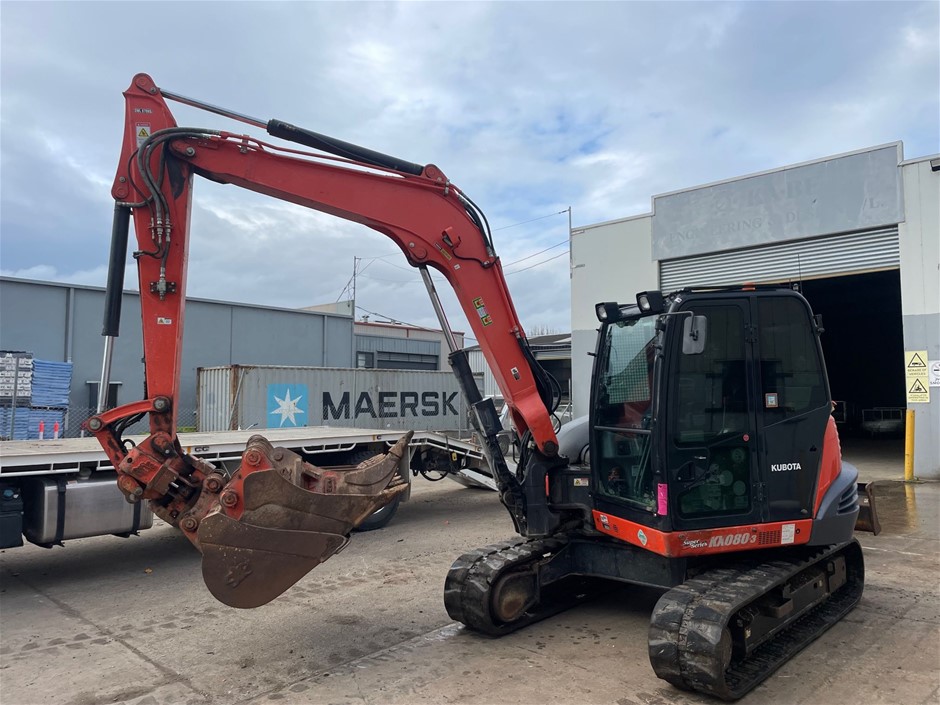 Kubota KX080-3S 8 Tonne & Kubota KX057-4 6 Tonne Excavators