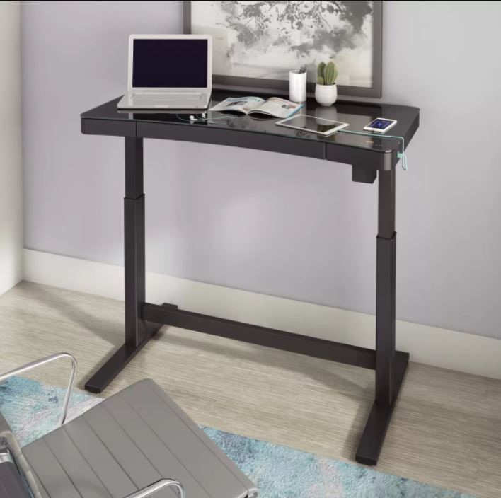 TRESANTI Height Adjustable Office Desk With Wireless Qi Charging