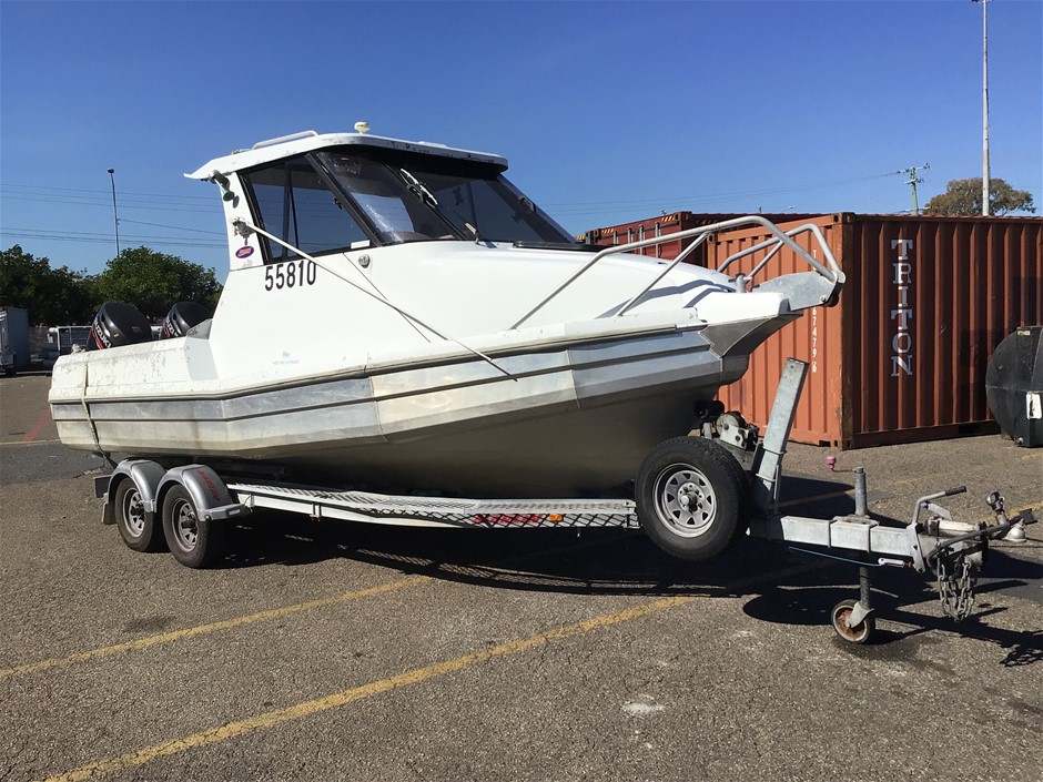 2004 Stabicraft 609 Power Boat, Twin Suzuki Four Stroke 90HP