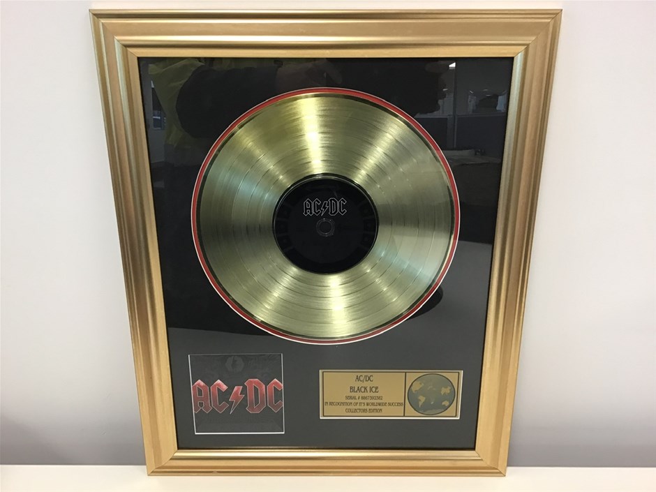 AC/DC Black Ice Collectors Edition Gold Record Auction (0004-9042662 ...