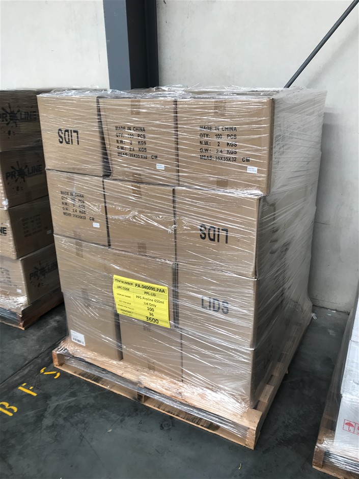 1x Pallet of PPS Proline Plastic Lids Auction (0042-3025854) | Grays ...