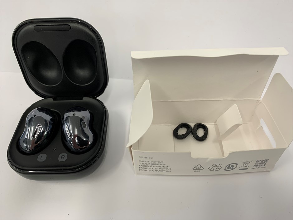 1x Samsung Buds Live (Black) -- Model No: SM-R180, EP-QR180 Auction ...