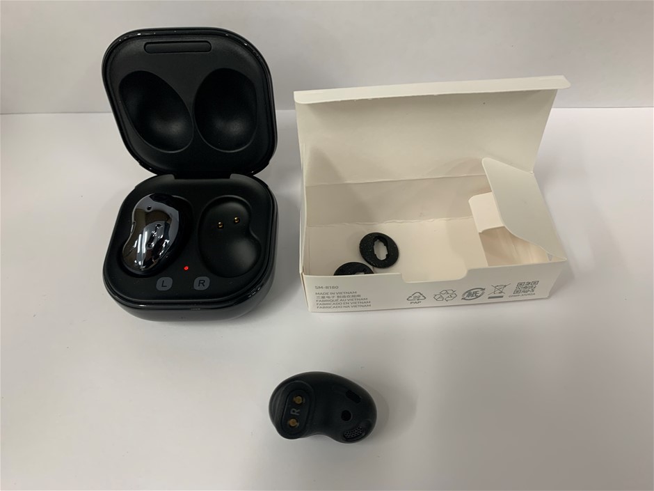 1x Samsung Buds Live (Black) -- Model No: SM-R180, EP-QR230 Auction ...