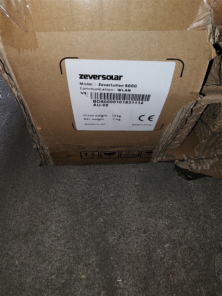 Zever Solar Inverter Zeverlution 5000 Auction (0082-9043172) | Grays ...