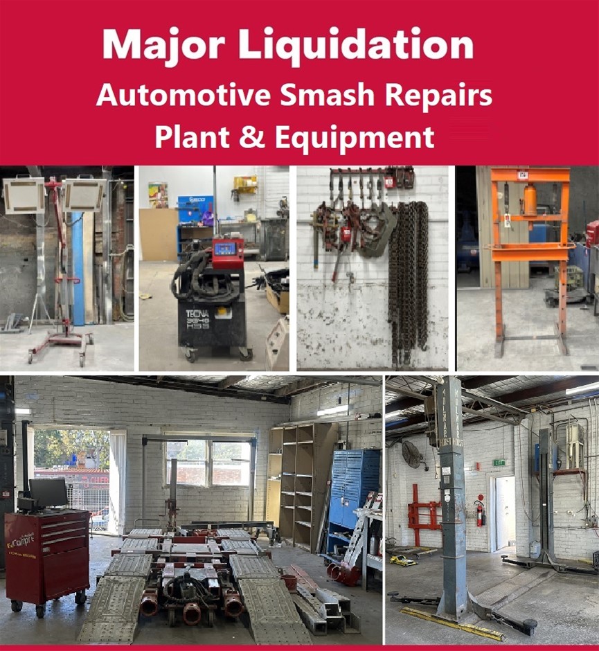 Automotive Smash Repairs Plant & Equipment Sale - NSW Pickup