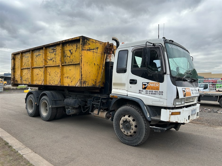 1998 Isuzu FVZ (6 x 4) Hooklift Truck - Vic