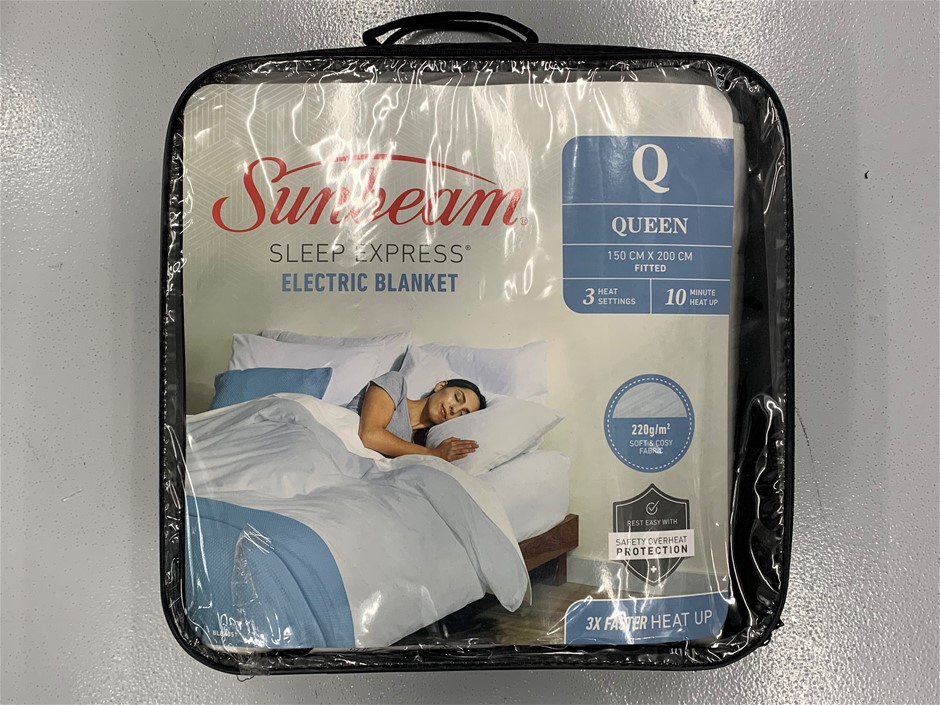 1x Sunbeam Sleep Express Electric Blanket (Queen Size) Auction  (0062-2188122) | Grays Australia