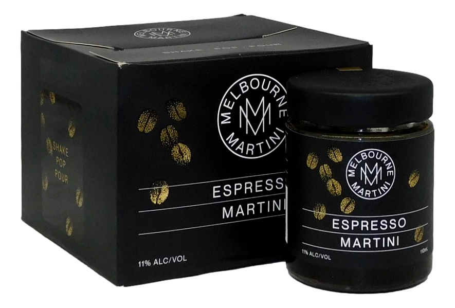 Melbourne Martini Espresso Martini Cocktails in a Jar (12x 110mL) Vic