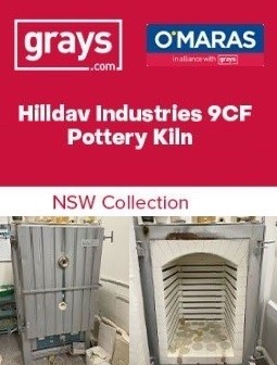 Hilldav 9CF Pottery Kiln + Harco N6 Kiln Controller