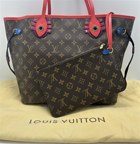 Louis Vuitton Totem Flamingo Neverfull MM Limited Edition Auction  (0019-2554398)