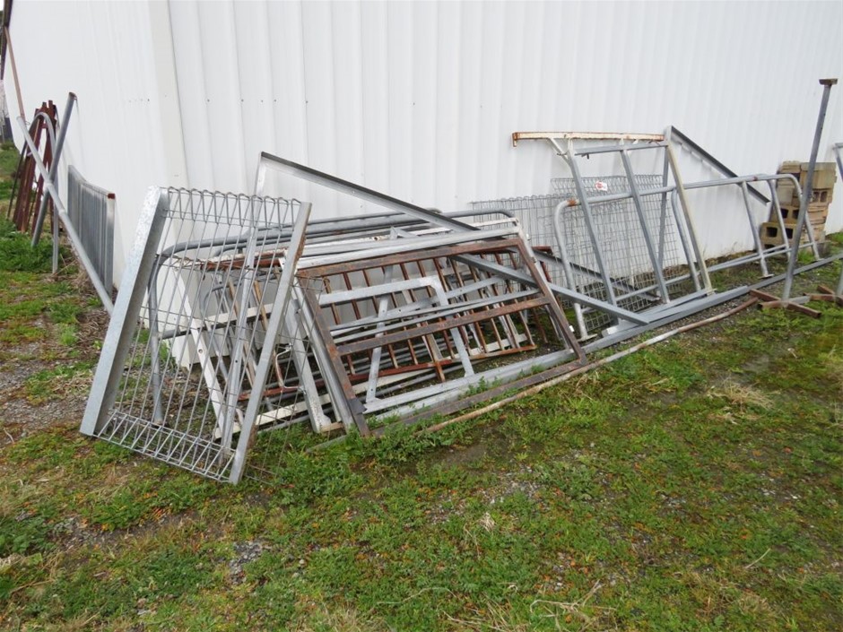 Qty Assorted Gates, Rails, Racks, Fence Panels Auction (0302-5053575 ...